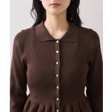 【洗える】襟付きペプラムカーディガン | VIS  | 詳細画像25 