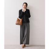 【洗える】襟付きペプラムカーディガン | VIS  | 詳細画像7 