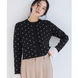 ドットジャガードカーディガン | VIS | 詳細画像11