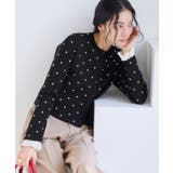 ドットジャガードカーディガン | VIS | 詳細画像12