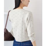 ドットジャガードカーディガン | VIS | 詳細画像19