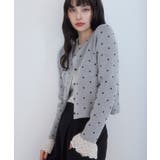 ドットジャガードカーディガン | VIS | 詳細画像3