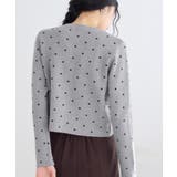 ドットジャガードカーディガン | VIS | 詳細画像7