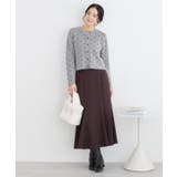 ドットジャガードカーディガン | VIS | 詳細画像9