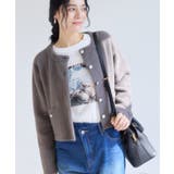 接結ミニフェザーニットジャケットカーディガン/一部WEB限定カラー | VIS  | 詳細画像14