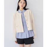 オフホワイト(15) | 接結ミニフェザーニットジャケットカーディガン/一部WEB限定カラー | VIS