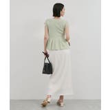 【アンチピリング/洗える】美SMARTショートスリーブペプラムニット | VIS | 詳細画像11