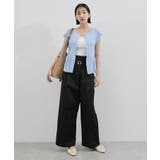 【アンチピリング/洗える】美SMARTショートスリーブペプラムニット | VIS | 詳細画像15