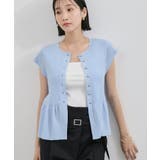 【アンチピリング/洗える】美SMARTショートスリーブペプラムニット | VIS | 詳細画像16