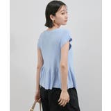 【アンチピリング/洗える】美SMARTショートスリーブペプラムニット | VIS | 詳細画像19