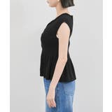 【アンチピリング/洗える】美SMARTショートスリーブペプラムニット | VIS | 詳細画像21