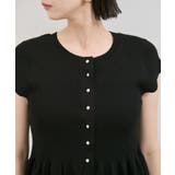 【アンチピリング/洗える】美SMARTショートスリーブペプラムニット | VIS | 詳細画像23