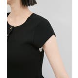 【アンチピリング/洗える】美SMARTショートスリーブペプラムニット | VIS | 詳細画像24