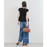 【アンチピリング/洗える】美SMARTショートスリーブペプラムニット | VIS | 詳細画像3