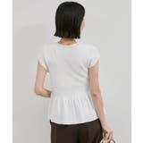 【アンチピリング/洗える】美SMARTショートスリーブペプラムニット | VIS | 詳細画像8