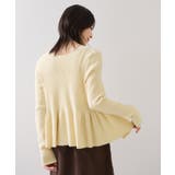 ペプラム切替モールニットカーディガン/イージーケア | VIS  | 詳細画像15 