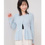 ペプラム切替モールニットカーディガン/イージーケア | VIS  | 詳細画像16 