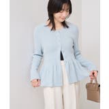 ペプラム切替モールニットカーディガン/イージーケア | VIS  | 詳細画像18 