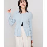 ペプラム切替モールニットカーディガン/イージーケア | VIS  | 詳細画像19 