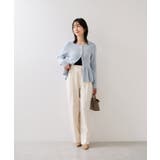 ペプラム切替モールニットカーディガン/イージーケア | VIS  | 詳細画像20 