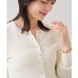 ペプラム切替モールニットカーディガン/イージーケア | VIS  | 詳細画像23 