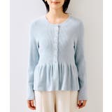 ペプラム切替モールニットカーディガン/イージーケア | VIS  | 詳細画像37 