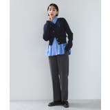 【POLO BCS】VIS別注ミニケーブルノーカラーニットカーディガン | VIS  | 詳細画像32 