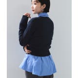 【POLO BCS】VIS別注ミニケーブルノーカラーニットカーディガン | VIS  | 詳細画像34 