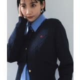 【POLO BCS】VIS別注ミニケーブルノーカラーニットカーディガン | VIS  | 詳細画像35 