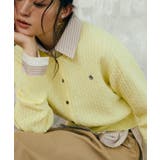 イエロー(80) | 【POLO BCS】VIS別注ミニケーブルノーカラーカーディガン | VIS 