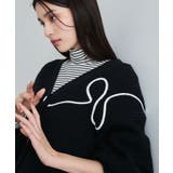 【WEB 一部店舗限定】リボンコード刺繍Vネックカーディガン【セットアップ対応】 | VIS  | 詳細画像13 