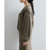 【WEB 一部店舗限定】リボンコード刺繍Vネックカーディガン【セットアップ対応】 | VIS  | 詳細画像21 