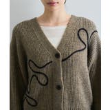 【WEB 一部店舗限定】リボンコード刺繍Vネックカーディガン【セットアップ対応】 | VIS  | 詳細画像23 