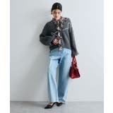 【WEB 一部店舗限定】リボンコード刺繍Vネックカーディガン【セットアップ対応】 | VIS  | 詳細画像6 