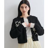 【WEB限定】刺繍フラワーカーディガン | VIS | 詳細画像15