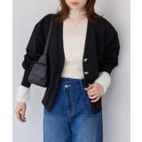 【WEB限定】メタル釦オーバーサイズカーディガン | VIS  | 詳細画像10 