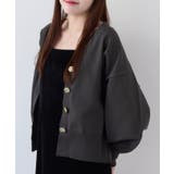 【WEB限定】メタル釦オーバーサイズカーディガン | VIS  | 詳細画像25 