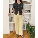 【WEB限定】エンブレム金釦5分袖ケーブルカーディガン | VIS  | 詳細画像32 