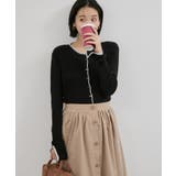 【WEB/一部店舗限定】配色メローバイカラーカーディガン | VIS  | 詳細画像11 