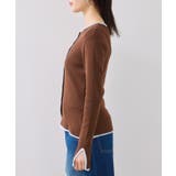 【WEB/一部店舗限定】配色メローバイカラーカーディガン | VIS  | 詳細画像34 