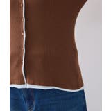 【WEB/一部店舗限定】配色メローバイカラーカーディガン | VIS  | 詳細画像38 