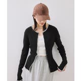 【WEB/一部店舗限定】配色メローバイカラーカーディガン | VIS  | 詳細画像9 