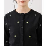 【WEB限定】フルーツ刺しゅうクルーネックカーディガン | VIS  | 詳細画像19 