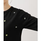 【WEB限定】フルーツ刺しゅうクルーネックカーディガン | VIS  | 詳細画像20 