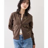 【WEB限定】フルーツ刺しゅうクルーネックカーディガン | VIS  | 詳細画像3 