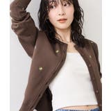 【WEB限定】フルーツ刺しゅうクルーネックカーディガン | VIS  | 詳細画像4 