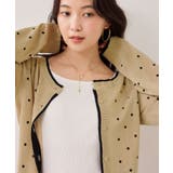 【WEB限定】麻ライクドット配色カーディガン | VIS  | 詳細画像11 