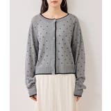 【WEB限定】麻ライクドット配色カーディガン | VIS  | 詳細画像14 