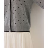 【WEB限定】麻ライクドット配色カーディガン | VIS  | 詳細画像19 