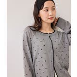 【WEB限定】麻ライクドット配色カーディガン | VIS  | 詳細画像7 